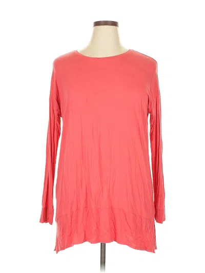 Pre-owned Inc International Concepts 3/4 Sleeve T-shirt In Red