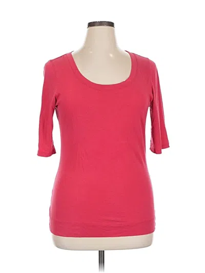 Pre-owned Inc International Concepts 3/4 Sleeve T-shirt In Red