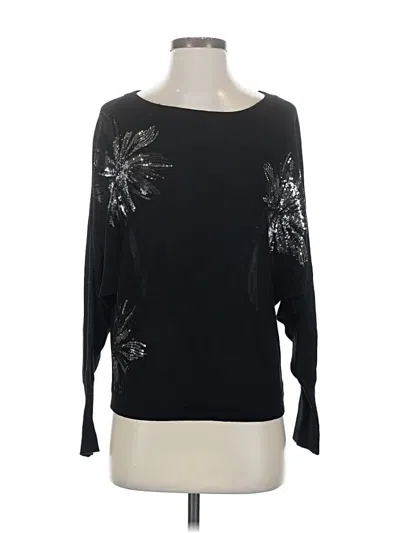 Pre-owned Inc International Concepts 3/4 Sleeve T-shirt In Black