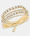Inc International Concepts 4-pc. Set Crystal Stretch Bracelets, Macy's Exclusive In Gold