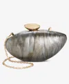 Inc International Concepts Acrylic Shell Clutch, Exclusively At Macy's In Gray