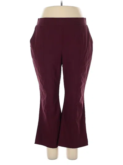 Pre-owned Inc International Concepts Active Pants In Burgundy