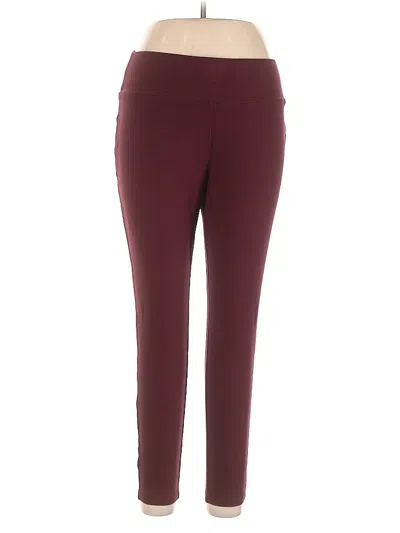 Pre-owned Inc International Concepts Active Pants In Burgundy