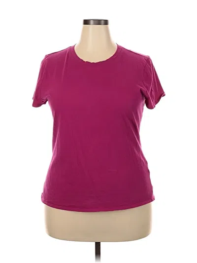 Pre-owned Inc International Concepts Active T-shirt In Burgundy