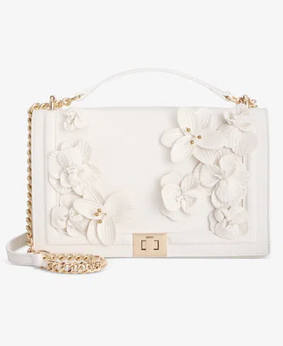 Inc International Concepts Ajae Flap Floral Crossbody, Exclusively At Macy's In Hb Vanilla
