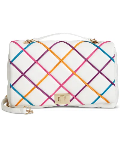 Inc International Concepts Ajae Soft Small Multi Quilted Shoulder Bag, Created For Macy's In White