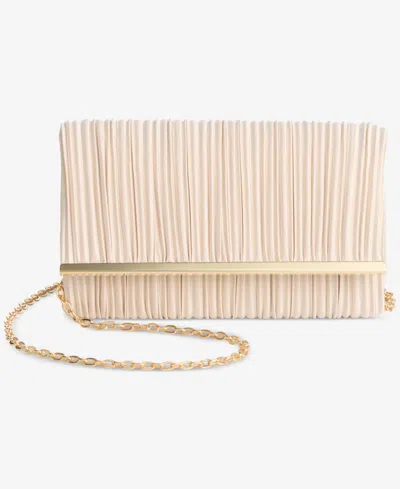 Inc International Concepts All Over Pearl Pouch Clutch, Exclusively At Macy's In Neutral
