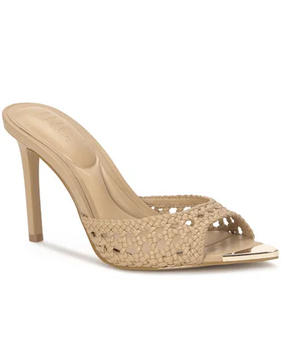 Inc International Concepts Amra Dress Slide Sandals, Created For Macy's In Brown