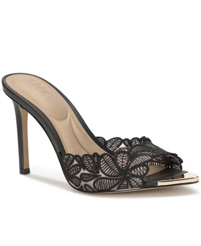 Inc International Concepts Amra Dress Slide Sandals, Created For Macy's In Black