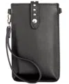 Inc International Concepts Ashlii Phone Wristlet Crossbody, Exclusively At Macy's In Black,gold
