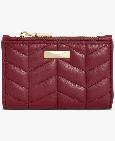 Inc International Concepts Ashlinn Chevron Quilted Wallet, Macy's Exclusive In Scarlet Crush