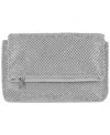 Inc International Concepts Averry Mesh Crystal Crossbody, Created For Macy's In Silver Mesh