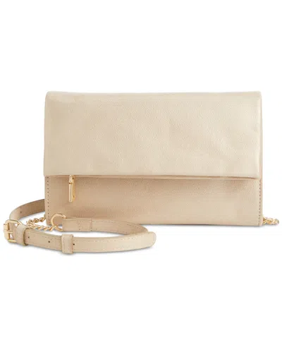 Inc International Concepts Averry Tunnel Convertible Clutch Crossbody, Created For Macy's In Pearl Champagne