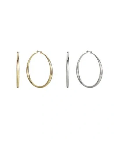Inc International Concepts Basic 2 3 1 6 Hoop Earrings In Gold Tone Or Silver Tone Created For Macys In Brown