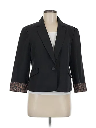 Pre-owned Inc International Concepts Blazer Jacket In Black