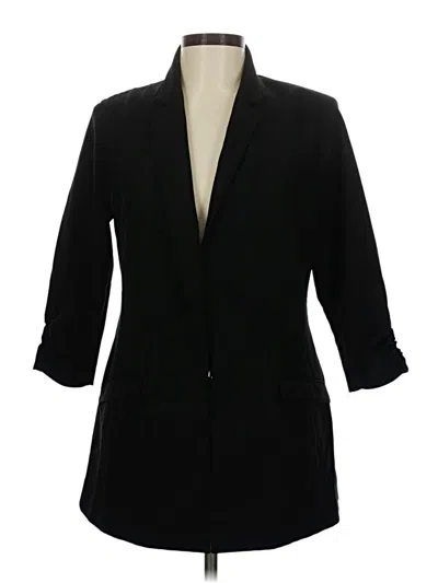 Pre-owned Inc International Concepts Blazer Jacket In Black