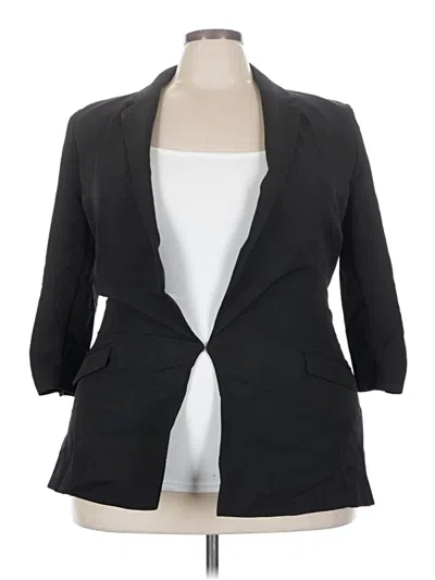 Pre-owned Inc International Concepts Blazer Jacket In Black
