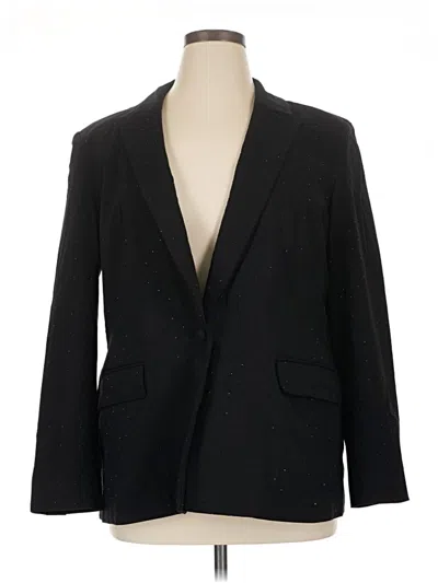 Pre-owned Inc International Concepts Blazer Jacket In Black