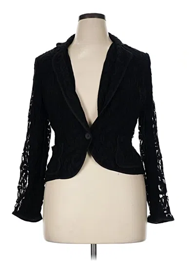 Pre-owned Inc International Concepts Blazer Jacket In Black