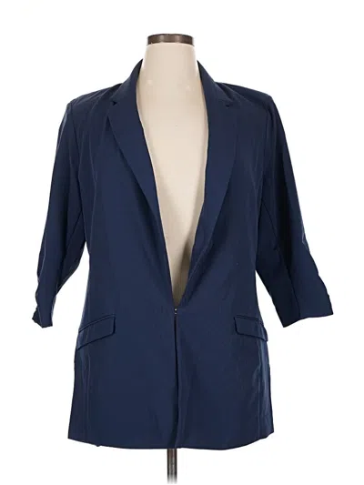 Pre-owned Inc International Concepts Blazer Jacket In Blue