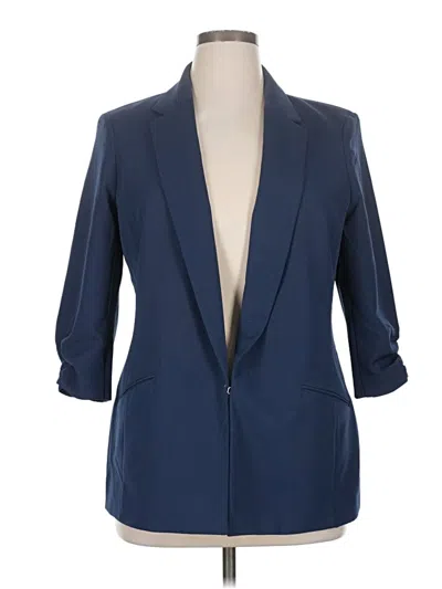 Pre-owned Inc International Concepts Blazer Jacket In Blue