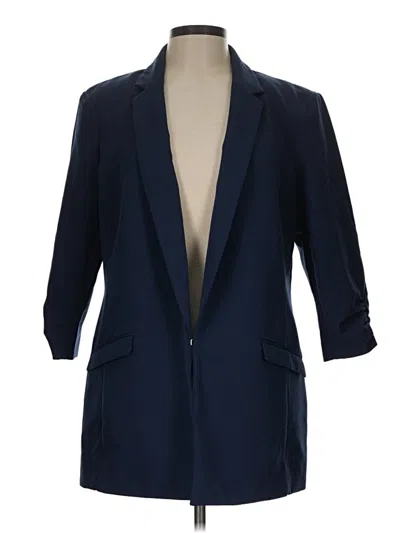 Pre-owned Inc International Concepts Blazer Jacket In Blue