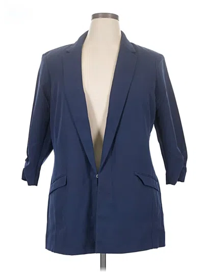 Pre-owned Inc International Concepts Blazer Jacket In Blue