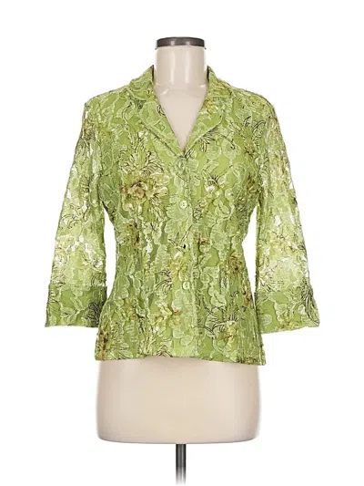 Pre-owned Inc International Concepts Blazer Jacket In Green