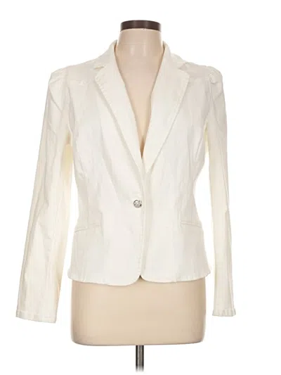Pre-owned Inc International Concepts Blazer Jacket In Ivory