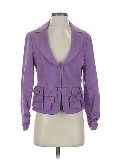 Pre-owned Inc International Concepts Blazer Jacket In Purple