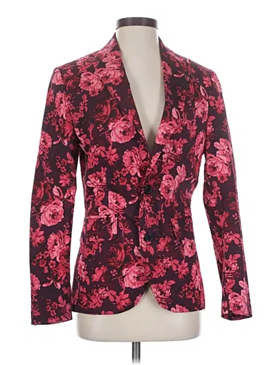 Pre-owned Inc International Concepts Blazer Jacket In Red