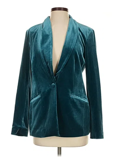 Pre-owned Inc International Concepts Blazer Jacket In Teal