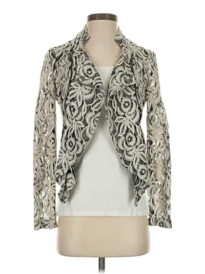 Pre-owned Inc International Concepts Blazer Jacket In White