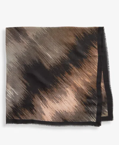 Inc International Concepts Blur Dye-print Square Scarf, Macy's Exclusive In Brown