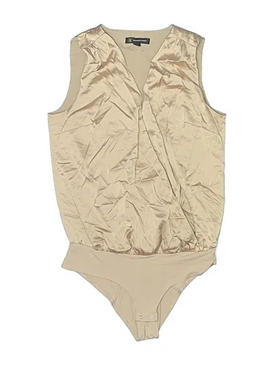 Pre-owned Inc International Concepts Bodysuit In Tan