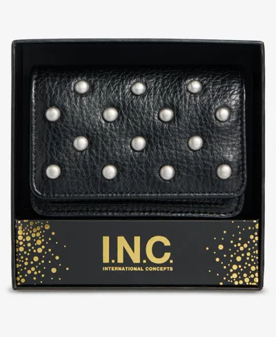 Inc International Concepts Boxed Izzii Ruched Mini Bag, Macy's Exclusive In Black