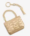 Inc International Concepts Boxed Taylah Ruched Mini Bag Charm, Macy's Exclusive In Gold