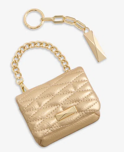 Inc International Concepts Boxed Taylah Ruched Mini Bag Charm, Macy's Exclusive In Gold