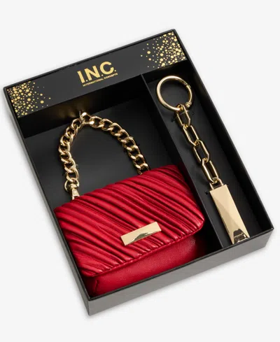 Inc International Concepts Boxed Taylah Ruched Mini Bag Charm, Macy's Exclusive In Multi