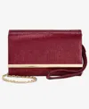 Inc International Concepts Caitlin Satin And Crystal Clutch, Exclusively At Macy's In Brown