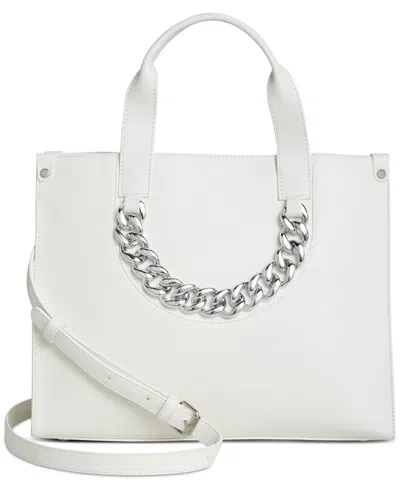 Inc International Concepts Caitlinn Chain Medium Tote, Created For Macy's In White