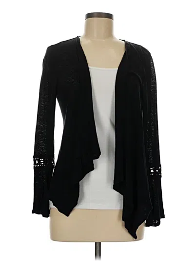 Pre-owned Inc International Concepts Cardigan Sweater In Black