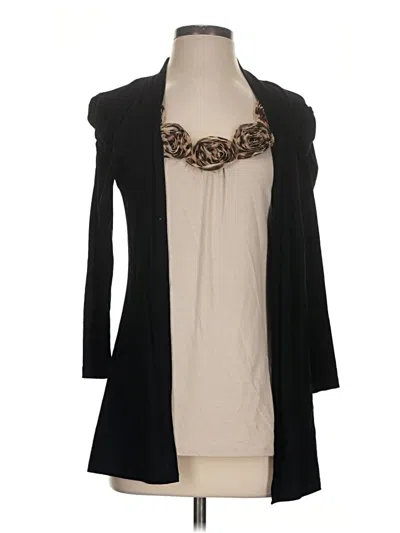 Pre-owned Inc International Concepts Cardigan Sweater In Black