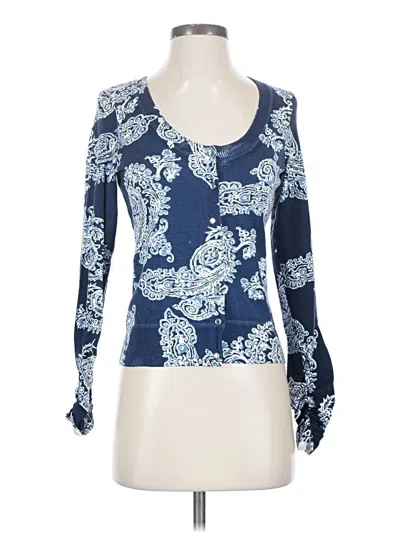 Pre-owned Inc International Concepts Cardigan Sweater In Blue