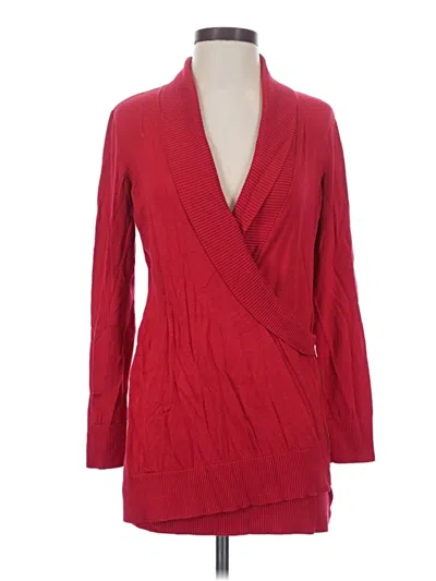 Pre-owned Inc International Concepts Cardigan Sweater In Red