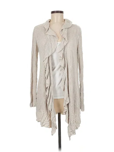 Pre-owned Inc International Concepts Cardigan Sweater In White
