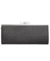 Inc International Concepts Carolyn Glitter Clutch, Created For Macy's In Black,silver