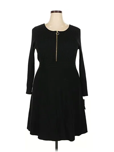 Inc International Concepts Casual Dress In Black