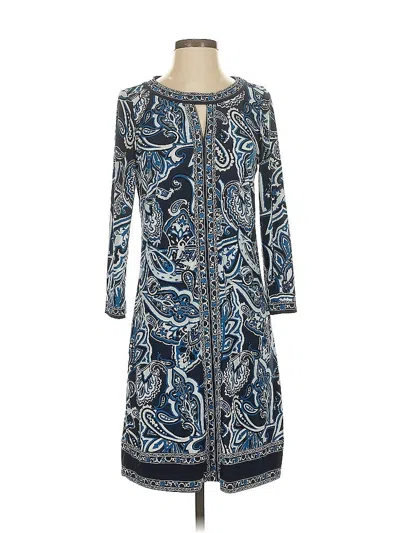 Pre-owned Inc International Concepts Casual Dress In Blue