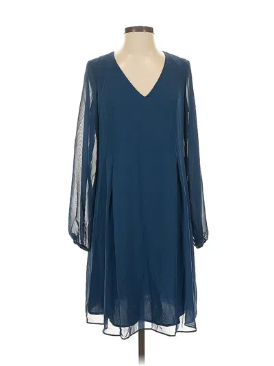 Pre-owned Inc International Concepts Casual Dress In Blue